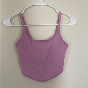 Colsie-Target Purple boning Crop Tank